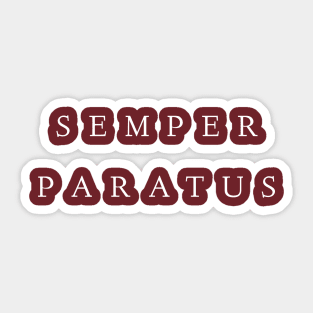 Semper paratus Sticker